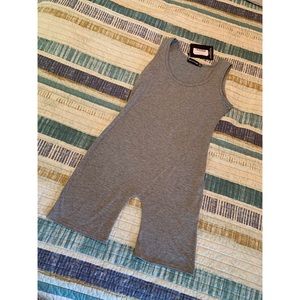 Grey stretch one piece.
